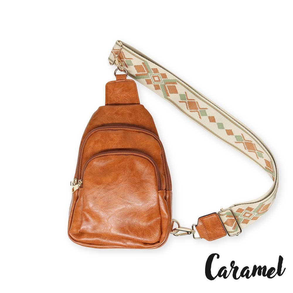 Top Seller! Sling Cross Body Bag | Rebeca Caramel