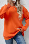 ROUND NECK LONG SLEEVED LOOSE FITTING SWEATSHIRT